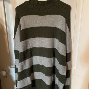 LOFT pullover striped sweater- size XL